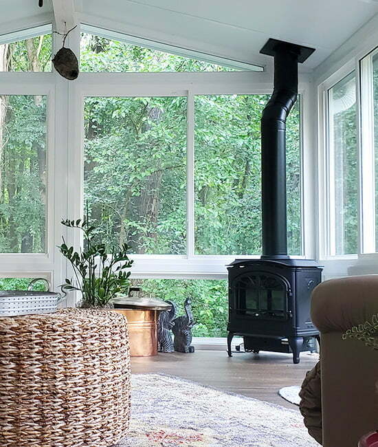 interior of sunroom